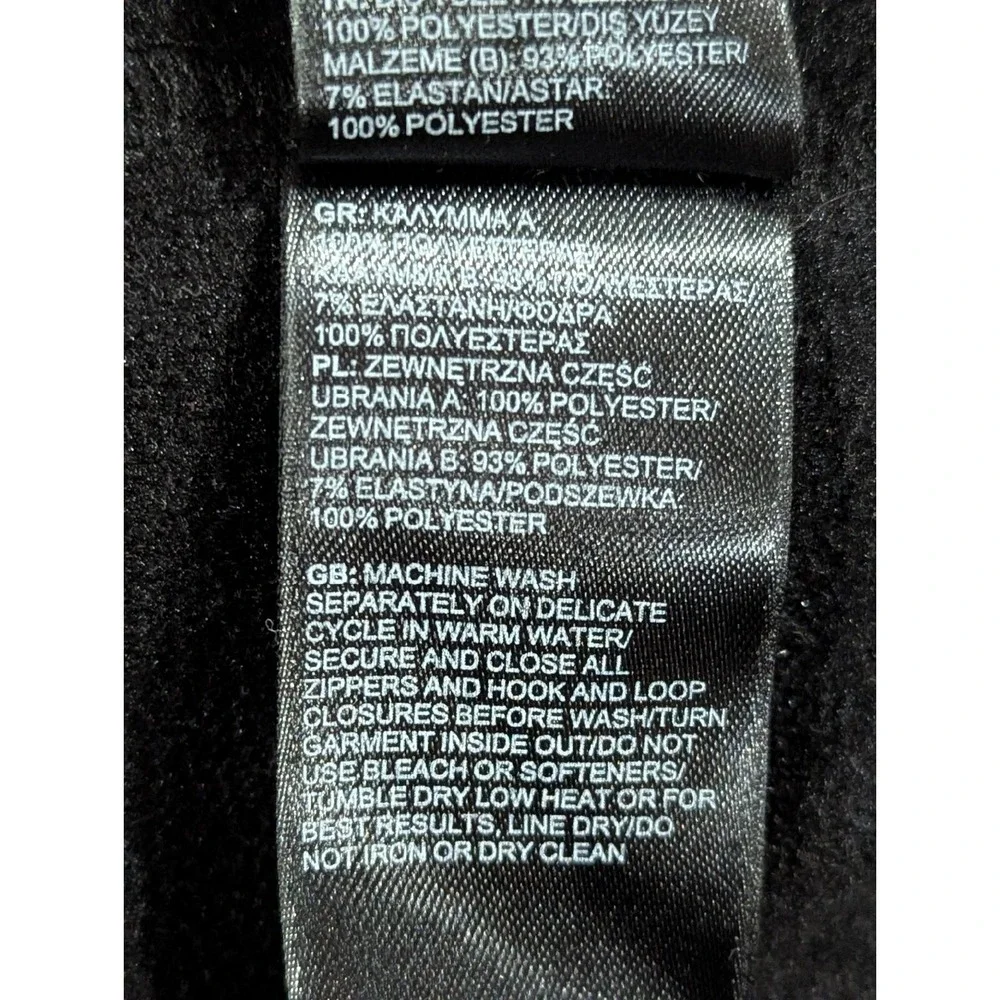 The North Face Canyonlands 1/2 Zip Pullover‎ Jacket Men's Large Black Blue Logo